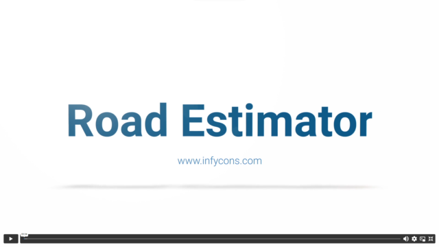 Typical cross section of a road